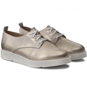 Perugia Metallic Leather Oxfords